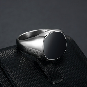 Anillo de Titanio Dorado <span class=keywords><strong>para</strong></span> <span class=keywords><strong>Hombre</strong></span>, Personalizado, Superficie Brillante, Epoxi, Acero Inoxidable, <span class=keywords><strong>para</strong></span> <span class=keywords><strong>Hombre</strong></span> y Mujer - Product Image 3