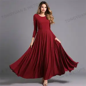 Produsen Pakaian Kustom Mode Gaun Pengantin Klub Seksi Gaun Malam Wanita Ukuran Plus Gaun Sweater Rajutan Lengan Panjang