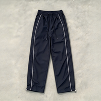 Ensemble survêtement homme Yts personnalisé, coupe oversize, style streetwear, veste et pantalon de jogging, coupe-vent en nylon