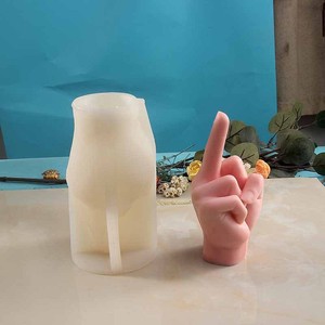 Handmade 3D tùy chỉnh DIY Silicone nến khuôn thạch cao hương liệu ngón tay cử chỉ thiết kế cho độc đáo nến làm - Product Image 6