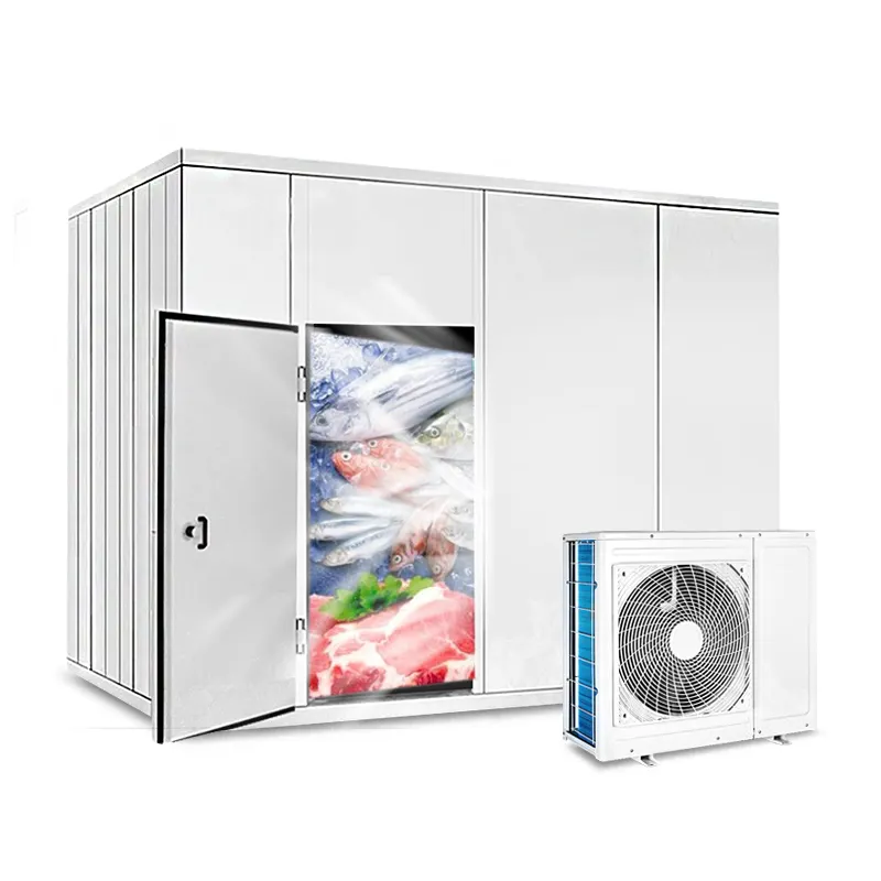 Refrigerated Equipment Container Modular Walk In Cooler Chiller Mini Small Portable Cold Blast Freezer Room Price For Meat