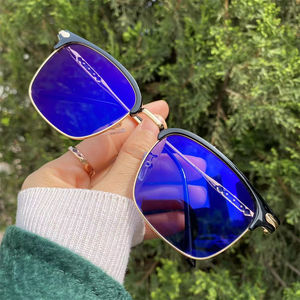 Or transparent carré changement de couleur 2023 pc métal antireflet lentes fotocromaticos bleu lumière filtre photogray lunettes <span class=keywords><strong>2022</strong></span> - Product Image 1