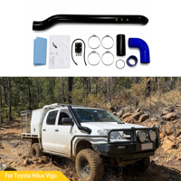 Snorkel pour voiture tout-terrain 4x4 en acier inoxydable noir, prise d'air, accessoires 4x4 pour Toyota Hilux Vigo N70 N80, snorkel frontal 4x4