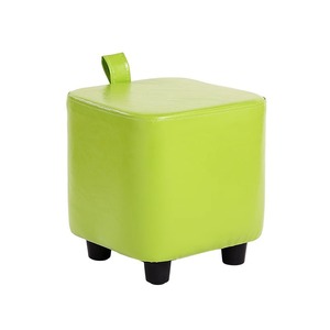Portable <b>Stool</b> Square Leather Ottoman Stackable Home Living Room <b>Sofa</b> Side Seat For Children Adults Elderly - Product Image 5