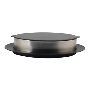 Oval Double Wall Stainless Steel <b>Bowl</b> Set <b>with</b> ABS Base Tray and <b>Lid</b>, Insulated Metal Fish Salad <b>Serving</b> Platter <b>Bowl</b> - Product Image 5