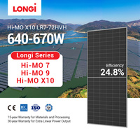 Panneau solaire monocristallin Longi Himo X10 600w 655w 660w 670w Modules solaires photovoltaïques Mono