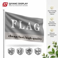 Cetak Digital Indoor Outdoor Ukuran Apapun 2x3 3x5 Bendera Custom Cetak Logo Tahan Air Dapat Disesuaikan Spanduk Pennant 100% Poliester