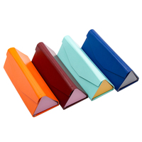 Étui à lunettes pliable en PU de qualité supérieure, étui de rangement pour lunettes optiques coloré, boîte d'emballage magnétique pour lunettes