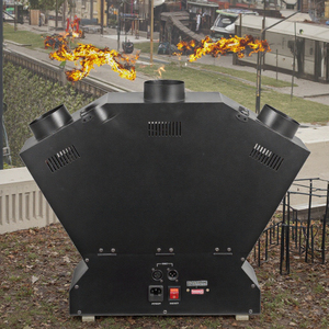SITERUI SFX 180W Machine à <span class=keywords><strong>flamme</strong></span> à trois têtes Éclairage audio vidéo professionnel Effet de scène Contrôle DMX pour les performances de spectacle d'incendie - Product Image 1