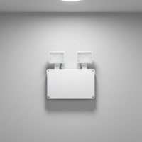 Projecteur LED d'urgence extérieur étanche IP65 1000LM avec batterie de secours de 3 heures pour la sécurité en cas de panne de courant