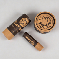 Tubo de Papel Kraft Personalizado para Envases Cosméticos, Cilindro Vacío para Jabón, Bálsamo Labial, Desodorante en Barra, con Revestimiento de Cera