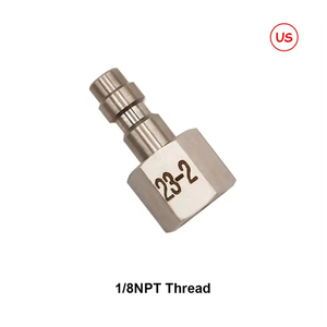 Raccord rapide HPA en acier inoxydable pour décharge d'air, coupleur femelle et connecteur mâle, compatible Marui KJW/WE KSC/KWA, pour vannes de décharge de chargeur - Product Image 3
