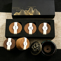 Boîte Cadeau d'Encens en Bâtonnets d'Agarwood et de Bois de Santal, 4 Heures, E Li Zhang Zhong Xiang, Encens Naturel Aromatique pour la Maison et l'Intérieur
