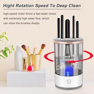 Nettoyeur de pinceaux cosmétiques automatique portable USB, machine à laver et sécher les pinceaux de maquillage - Product Image 3