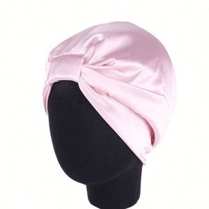 Bonnet de nuit en satin soyeux pour femme, turban pré-noué doux, foulard tendance, bonnet chimio, chapeau pour cheveux - Product Image 4