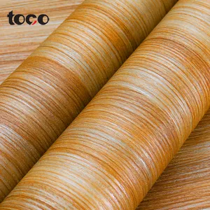 TOCO Pvc木质颗粒状家具膜装饰壁纸pvc木质颗粒状家具膜