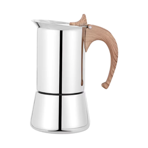 Nouveau Design Grande Capacité Maker 300/600/900ML Individuels Moka Pot Avec Manche En Bois - Product Image 4