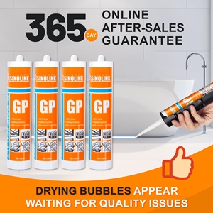 Mastic <span class=keywords><strong>silicone</strong></span> <span class=keywords><strong>acétique</strong></span> transparent GP 2026 OEM à usage général pour salle de bain - Product Image 1