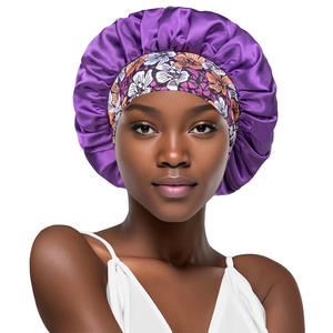 Mode maquillage cheveux Satin <span class=keywords><strong>Bonnet</strong></span> sommeil douche chapeau large bande élastique <span class=keywords><strong>nuit</strong></span> sommeil Bonnets - Product Image 6