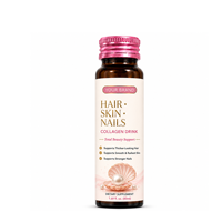 Complément de collagène marin liquide premium avec vitamine C, boisson beauté quotidienne pour favoriser des cheveux plus épais, une peau plus lisse et des ongles plus durs