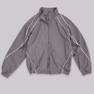 Chaquetas Deportivas de Fútbol con Cierre y Ribete Reflectante Personalizadas para Hombre, Chaqueta Deportiva Ligera de Poliéster Ripstop, Cortavientos - Product Image 2