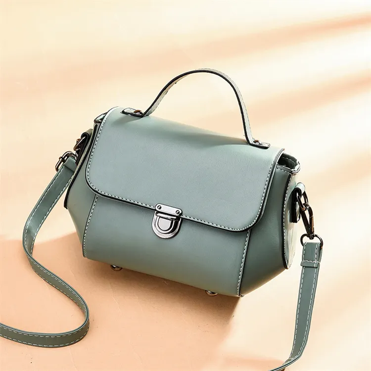 2023 Wholesale Multicoloured Faux Messenger Luxury Leather Fashion Vintage Handbag For Women Logo