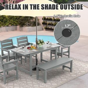 Modern Outdoor Dining <b>Table</b> 80/160cm Dark Grey Alu Glass Top Metal Extension for Courtyard or Park Use - Product Image 4