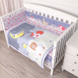 3 Cái Phim Hoạt Hình Động Vật Fox <span class=keywords><strong>Bear</strong></span> Bộ Đồ Giường Trẻ Em Comforter <span class=keywords><strong>Set</strong></span> In Kỹ Thuật Số 100% Cotton Bộ Giường Cũi Trẻ Em - Product Image 5