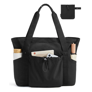 Bolsa Dobrável Minimalista com Cordão em Tecido de <span class=keywords><strong>Nylon</strong></span> Reciclado com Logo Personalizado - Product Image 3