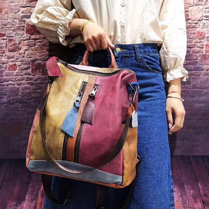 Bolso de Hombro Retro de Moda Andong para Mujer, Mochila de Cuero Vacuno Genuino con Efecto Desgastado, Bolsos y Mochilas para Mujer - Product Image 4