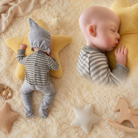 Poupée Reborn en silicone souple corps entier, corps solide, poupée réaliste faite à la main, compagnon éducatif pour enfants