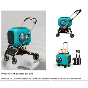 नए पालतू पोर्टेबल बैग बहु-कार्यात्मक बैकपैक को ले जाया जा सकता है और क्रॉसबॉडी एविएशन केस बिल्लियाँ और कुत्ते - Product Image 3