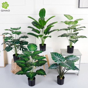 Plantes vertes artificielles en pot, décoration de bureau, haute simulation, pour intérieur, maison, bureau, accessoires de mariage, feuilles en plastique persistantes - Product Image 4