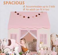 Tente de jeu pour enfants en tissu durable, portable, avec fenêtres, grande taille, personnalisable, unisexe, pour l'intérieur, vente en gros