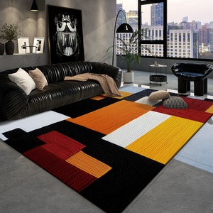 <span class=keywords><strong>Tappeto</strong></span> <span class=keywords><strong>Moderno</strong></span> per Soggiorno con Design Contemporaneo, in Poliestere Sottile, Antimacchia e Antiscivolo con Base in Lattice - Product Image 5