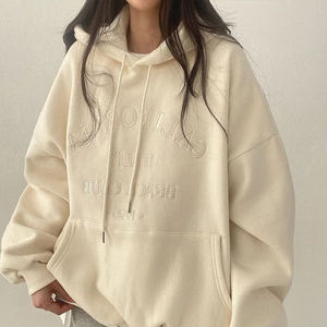 Mode Streetwear Broderie sur mesure Sweats à capuche surdimensionnés pour femmes - Product Image 3