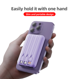 10000mAh Pocket Power Bank Magnetic Wireless Fast Charging 22.5W USB <b>Type</b>-<b>C</b> Digital Display for USB Input Interface - Product Image 2