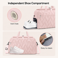 Tas Duffel Travel 31L Wanita, Tas Gym, Tas Akhir Pekan, Tas Jinjing, Tas Olahraga, Tas Selempang, Tas Travel Ringan