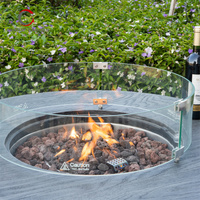 Cheminée sans fumée à combustion de gaz pour jardin et patio.
