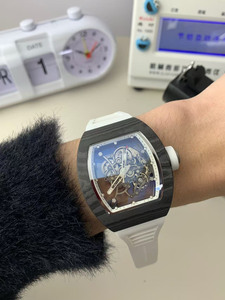 Luxurious high-end carbon fiber 055 tourbillon <b>skeletonized</b> waterproof men's <b>automatic</b> mechanical <b>watch</b> - Product Image 3