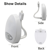 TOACH Salle de bain Salle de bain LED Toilette Veilleuses Lumière LED 8 Couleurs Changeantes Toilette Cuvette Veilleuse Toilette Lumière pour Salle de bain