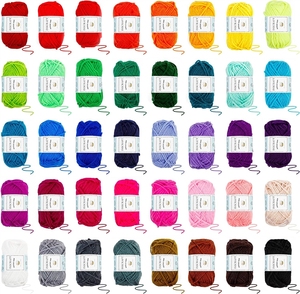 LQ260932 INSCRAFT 113 Piece <b>Crochet</b> <b>Kit</b> with Yarn Set\u2013 1600 Yards Assorted for Knitting and , 73PCS Accessories - Product Image 4