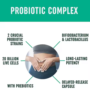 Cápsulas Probióticas Bifido <span class=keywords><strong>Lacto</strong></span> Synbiotic, 20 Mil Millones de UFC, Liberación Retardada, Complejo, Proveedor Mayorista, Marca Privada, OEM - Product Image 3