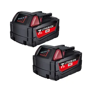 Compatible With Milwaukees 18v battery 7ah rechargeable Cordless Power tool battery