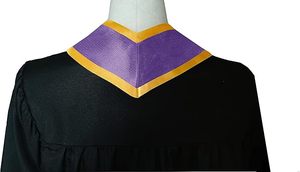 Estola <span class=keywords><strong>de</strong></span> Honor <span class=keywords><strong>de</strong></span> graduación morada unisex para adultos extremo clásico con adorno dorado <span class=keywords><strong>de</strong></span> 72 "<span class=keywords><strong>de</strong></span> largo - Product Image 4