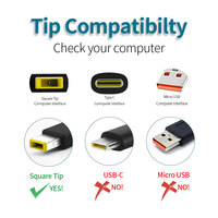 Cargador de portátil al por mayor 170W 20V 8.5A USB, adaptador de corriente delgado para Lenovo P15 P17 P15V P15G T15G T15P P1