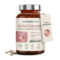 Lifeworth Myo D-Chiro Inositol Berberine Tablets 40:1 Complex Vitamine D3 Zinc Chrome Supplément OEM Personnalisé