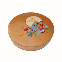 260xH68mm 280xH48mm 340xH58mm Boîte en métal en fer blanc de qualité alimentaire Pâtisseries Baklava Beurre Cookie Cake Tin Can Boîte d'emballage avec couvercle
