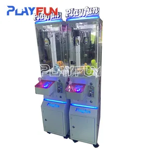 Playfun منصة الساخن عملة تعمل ماكينة لعب أطفال مصغرة مخلب آلة مخلب آلة ألعاب من القطيفة