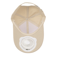 Venta caliente refrigeración solar, sombrero de ventilador alimentado ciclismo ahorro de energía no requiere baterías pesca verano deporte al aire libre gorra de béisbol/